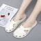 Womens Summer Jelly Platform Slippers Breathable Outdoor Indoor Hole Shoes For Beach House And Ca 2