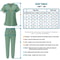 Medical Nurse Uniform Two Piece Scrubs Set For Women And Men Hospital Clinical Spa Dental Workwear 1
