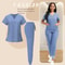 Medical Nurse Uniform Two Piece Scrubs Set For Women And Men Hospital Clinical Spa Dental Workwear 11