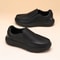 Mens Wide Width Leather Slip On Casual Shoes With Arch Support And Pain Relief For Swollen Feet 1