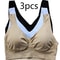 3 Pack Womens Seamless Wireless Bra Crop Top Sleep Bra Yoga Sports Bra Comfortable Push Up Underwea 0