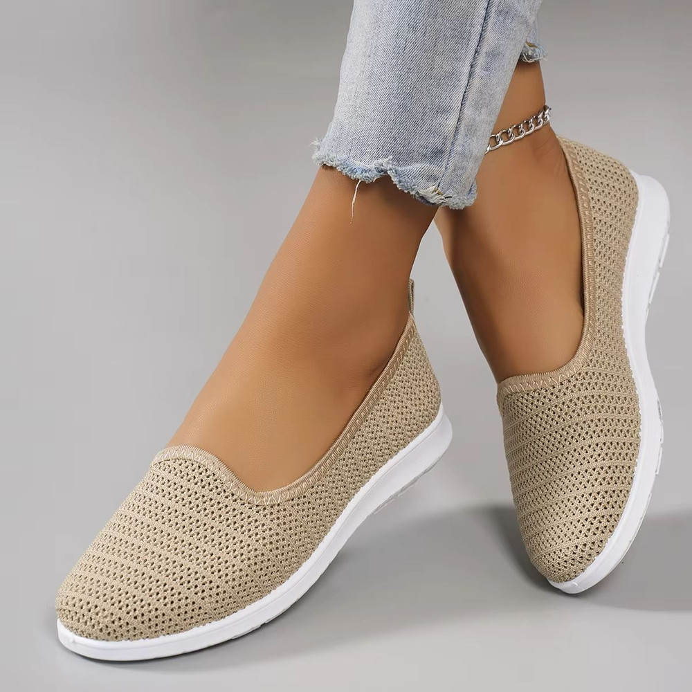 Womens Summer Breathable Mesh Flat Shoes Casual Lightweight Sneakers 0
