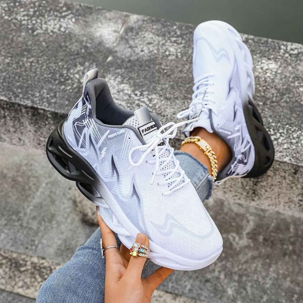 Womens Breathable Lightweight Sneakers Casual Anti Slip Flats Running And Walking Shoes 7