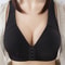 Womens Plus Size Cotton Bra Front Buckle Wireless Comfortable Soft Underwear 7