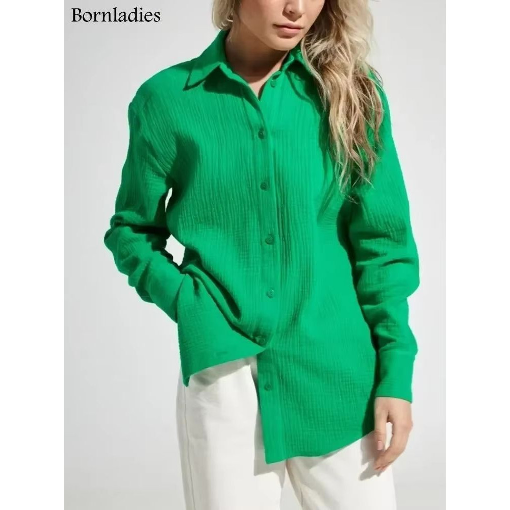 BreezeCotton Womens Long Sleeve Shirt Lightweight Stylish 100 Cotton Comfort 7