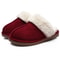 Winter Fuzzy Women Slippers Indoor Outdoor Soft Fluffy Suede House Shoes With Antiskid Sole 12