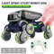 RC Stunt Car 8 Wheel Robot Dog Remote Control Toy With Lights Spray And Gesture Sensing 8