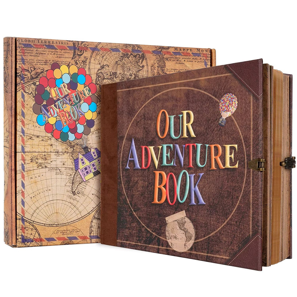 Our Adventure Book DIY Scrapbook Album Handmade Retro Photo Album For Wedding Anniversary Memory 6