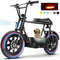 819W AllTerrain Electric Scooter With Seat Fat Tire Commuter Ebike For Adults Teens With Carry Ba 0