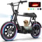 819W AllTerrain Electric Scooter With Seat Fat Tire Commuter Ebike For Adults Teens With Carry Ba 0