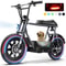 819W AllTerrain Electric Scooter With Seat Fat Tire Commuter Ebike For Adults Teens With Carry Ba 9