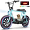 819W AllTerrain Electric Scooter With Seat Fat Tire Commuter Ebike For Adults Teens With Carry Ba 11