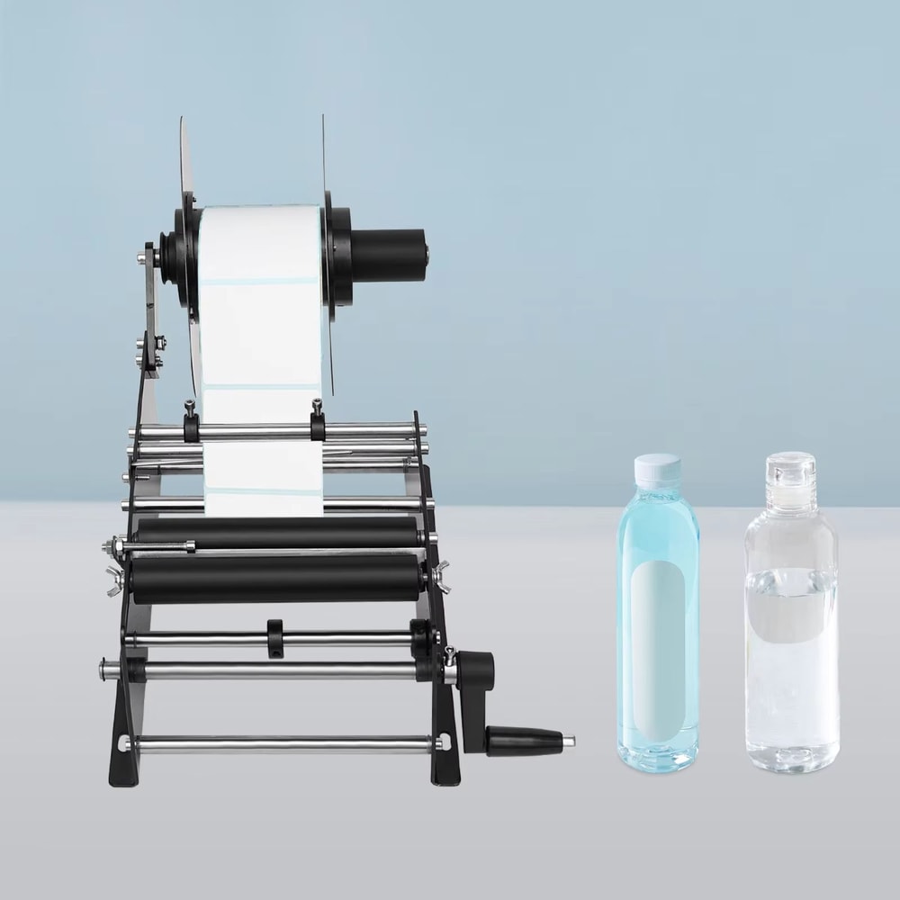 MT30 Manual Round Bottle Labeling Machine Compact Label Applicator For Small Businesses Packaging 2