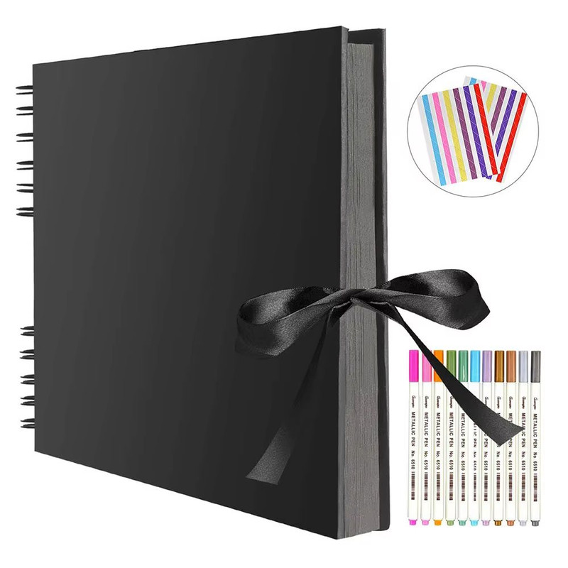 DIY Kraft Scrapbook Album ZK20 80Page Memory Book For Wedding Anniversary Creative Photo Gifts 0