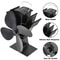 4Blade Heat Powered Stove Fan EcoFriendly Quiet Fireplace Fan For Efficient Wood Burner Heat Distr 4
