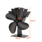 4Blade Heat Powered Stove Fan EcoFriendly Quiet Fireplace Fan For Efficient Wood Burner Heat Distr 6