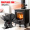 Mini 5Blade Heat Powered Stove Fan  EcoFriendly Fireplace Fan For Wood Burners Silent Operation  Ef 0