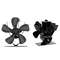 Mini 5Blade Heat Powered Stove Fan  EcoFriendly Fireplace Fan For Wood Burners Silent Operation  Ef 4