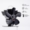 Mini 5Blade Heat Powered Stove Fan EcoFriendly Fireplace Fan For Wood Burners Silent Operation Ef 6