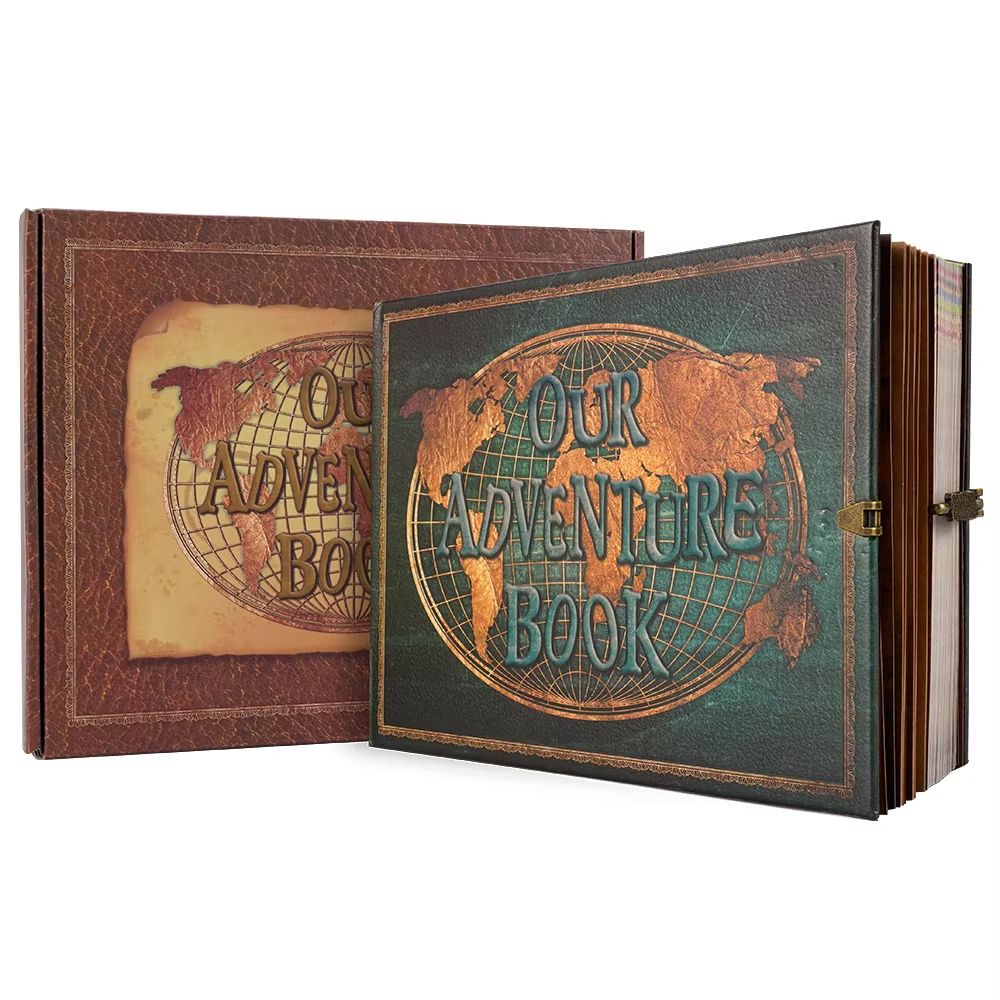 Retro Leather Adventure Photo Album 180Page DIY Scrapbook Wedding Guest Book For Travel Anniversa 7