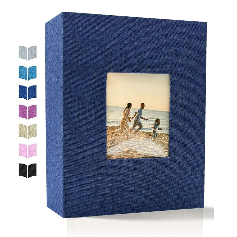 Linen 4x6 Photo Album 600 Pocket Large Capacity Album With Horizontal Vertical Display 6
