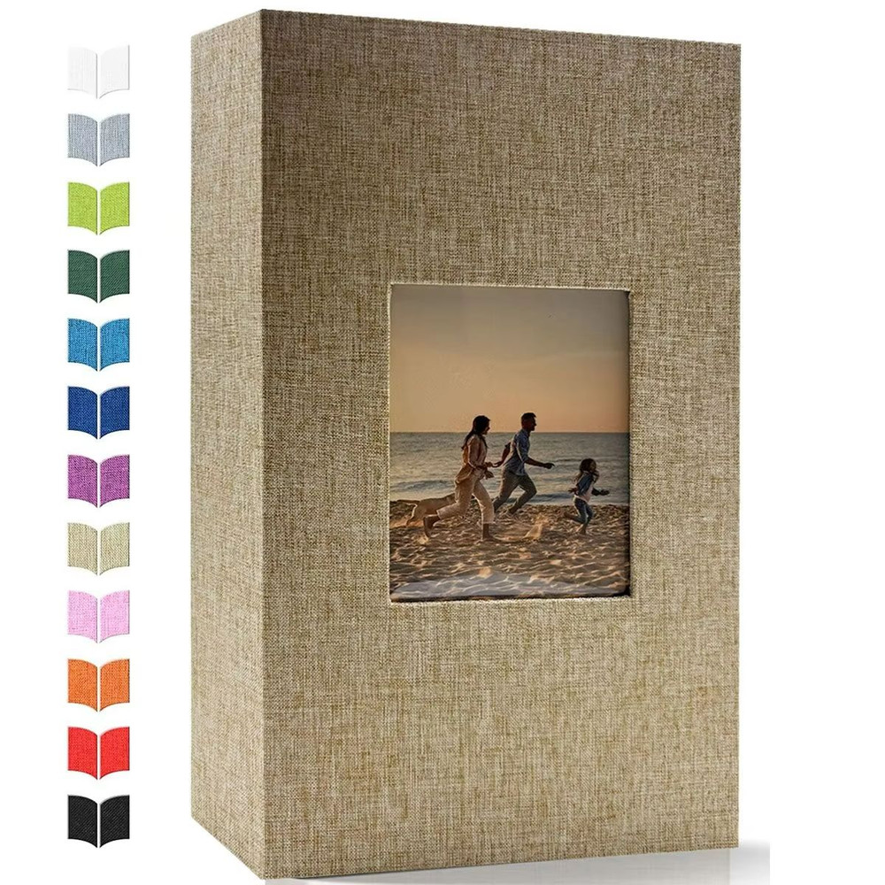 Linen 4x6 Photo Album 600 Pocket Large Capacity Album With Horizontal Vertical Display 10