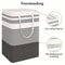 75L Large Laundry Basket With Handles Durable Clothes Hamper For Home Dorm Hotels 2