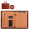 Leather Business File Folder With Calculator A4 Document Holder Multifunctional Office Organizer 5