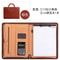 Leather Business File Folder With Calculator A4 Document Holder Multifunctional Office Organizer 6