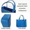 Womens EVA Waterproof Beach Tote Bag Large Capacity Travel Shopping Storage Handbag In Solid Colo 5