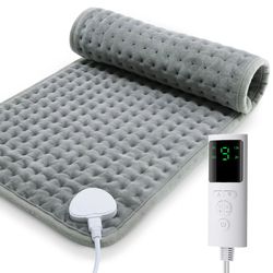electric heating blanket pad – 58-29cm portable heated mat for bed, sofa & home winter warmth