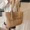 French Style Woven Straw Tote Bag Large Capacity Shoulder Handbag For Women Beach Vacation Casual 0