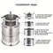 Portable Stainless Steel Wood  Charcoal Burner  Compact Camping Stove With Ventilated Design For Ou 4