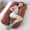 UShape Maternity Pillow Cover 100 Cotton Replacement Case For Pregnancy Nursing Body Pillows 0