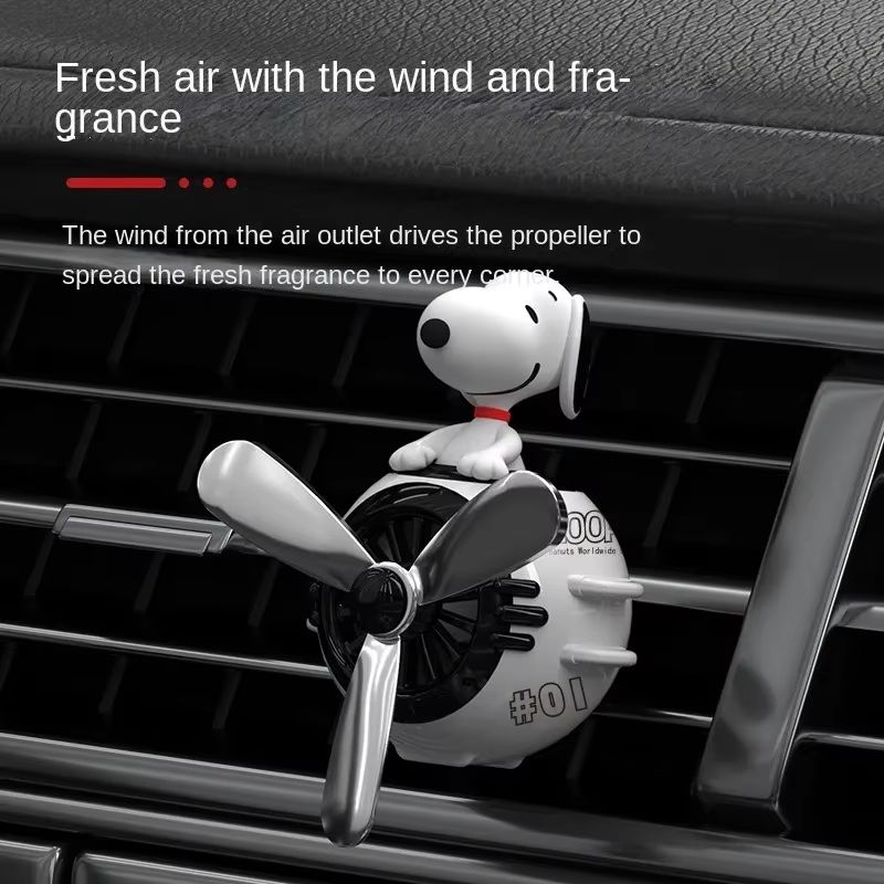 Cute Snoopy Car Air Freshener Anime Aromatherapy Perfume Clip For Car Air Vent Decoration Fragran 1