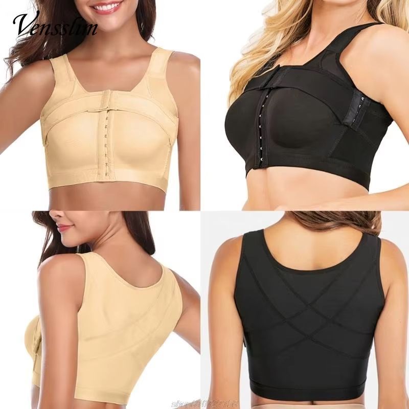 WomenS PostSurgery Front Closure Bra Posture Corrector Compression Shapewear With Hooks For Recov 2