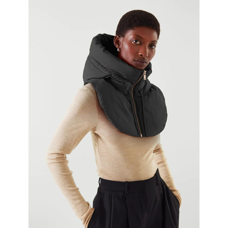 Winter Cotton Thickened Hooded Jacket With Scarf Beanie Windproof Snow Protection For Men And Wom 7