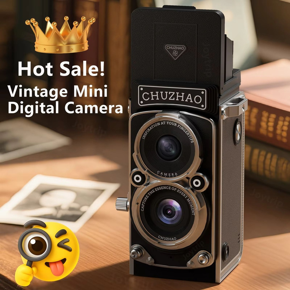 Vintage Mini Digital Camera 12MP Autofocus Portable Camera With 1080P Video For Travel Vlogging 0