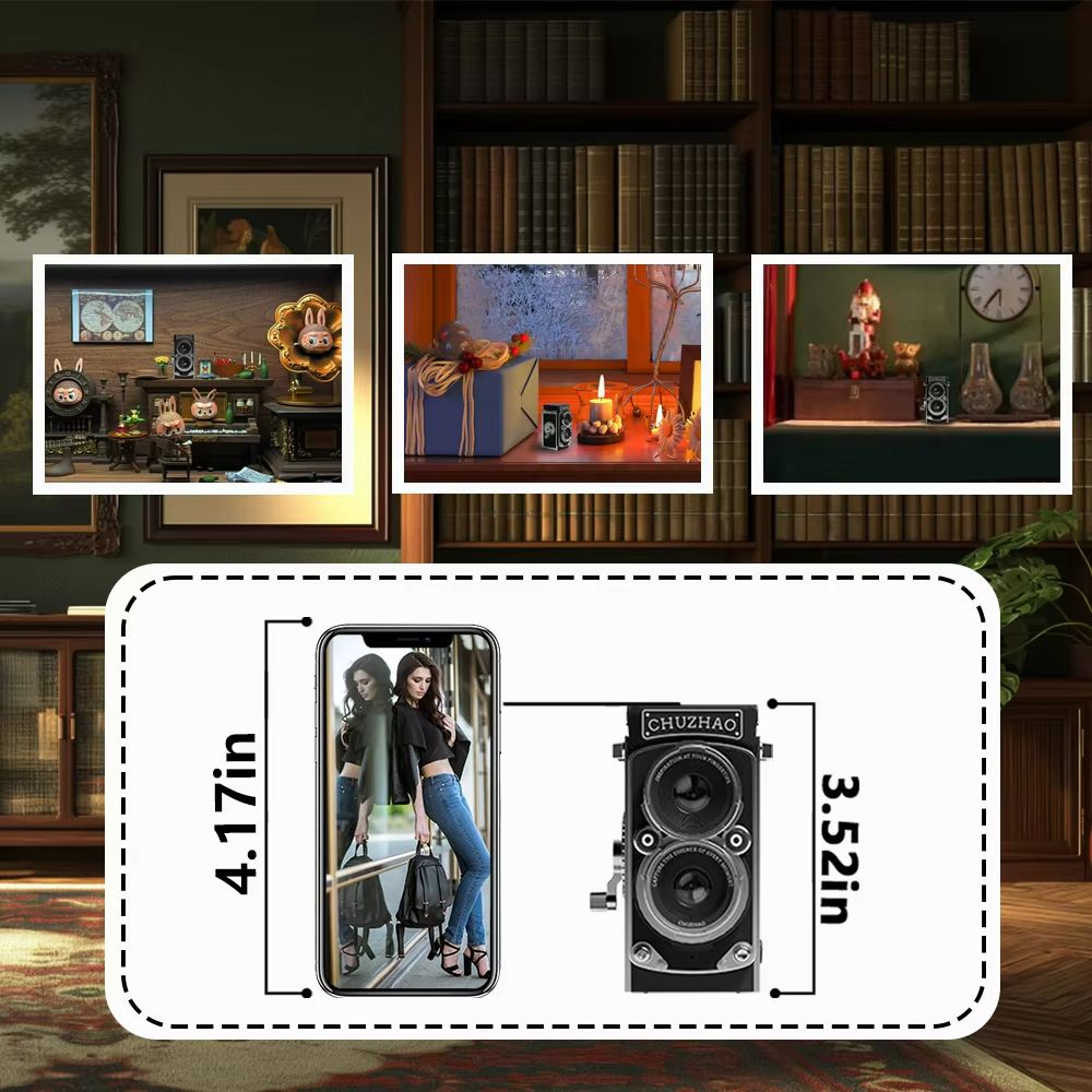 Vintage Mini Digital Camera 12MP Autofocus Portable Camera With 1080P Video For Travel Vlogging 5