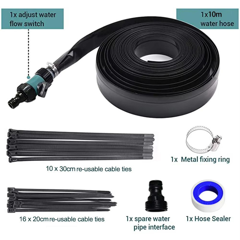 Trampoline Sprinkler Kit Outdoor Water Play System For Kids Summer Fun 49ft15M 6