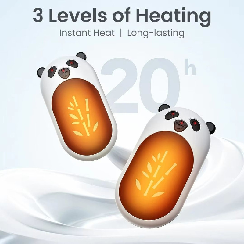 Portable 2in1 Hand Warmer DoubleSided Rechargeable Pocket Heater For Winter 1