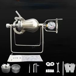 stainless steel manual popcorn maker – open fire popcorn machine for home & outdoor use
