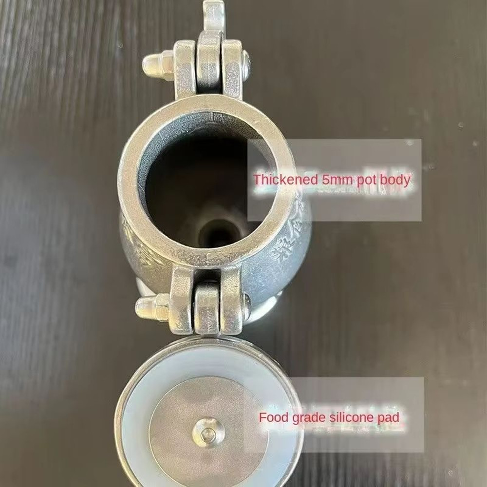 Stainless Steel Manual Popcorn Maker Open Fire Popcorn Machine For Home Outdoor Use 3