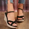 Womens Wedge Platform Sandals Summer Waterproof Roman Style Shoes 2