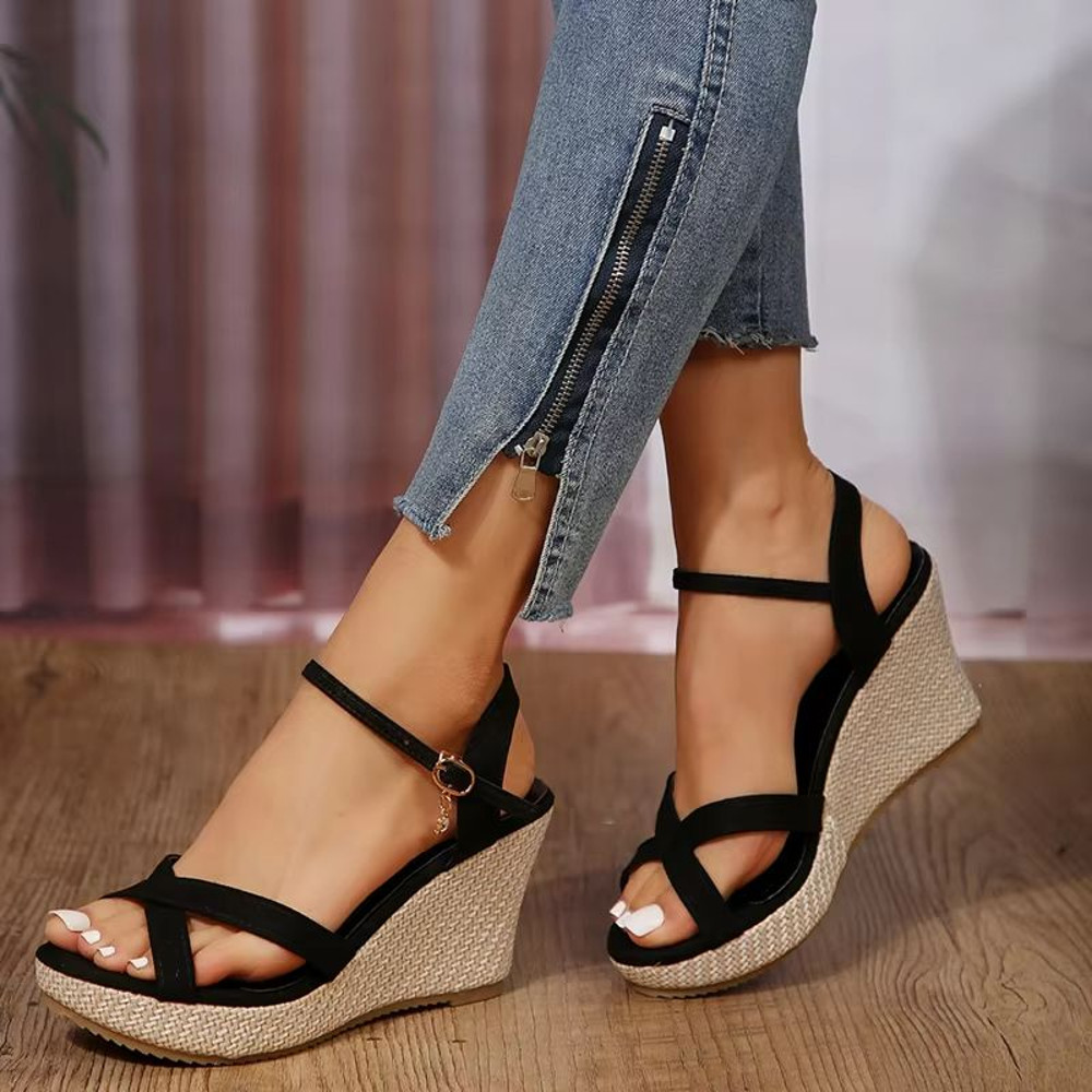 Womens Wedge Platform Sandals Summer Waterproof Roman Style Shoes 3