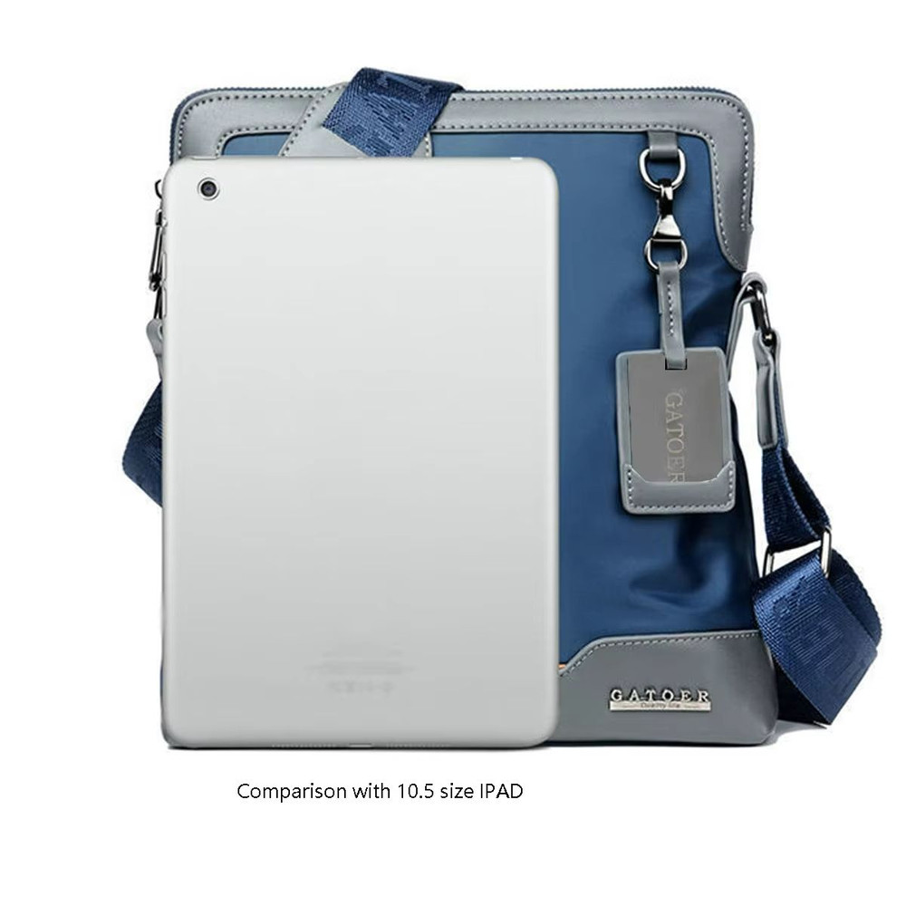 Mens Large Capacity Shoulder Bag Durable PU Leather Crossbody With Spacious Design 2