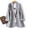 Womens Plaid Blazer Elegant Office Suit Coat For Work Casual Wear 9