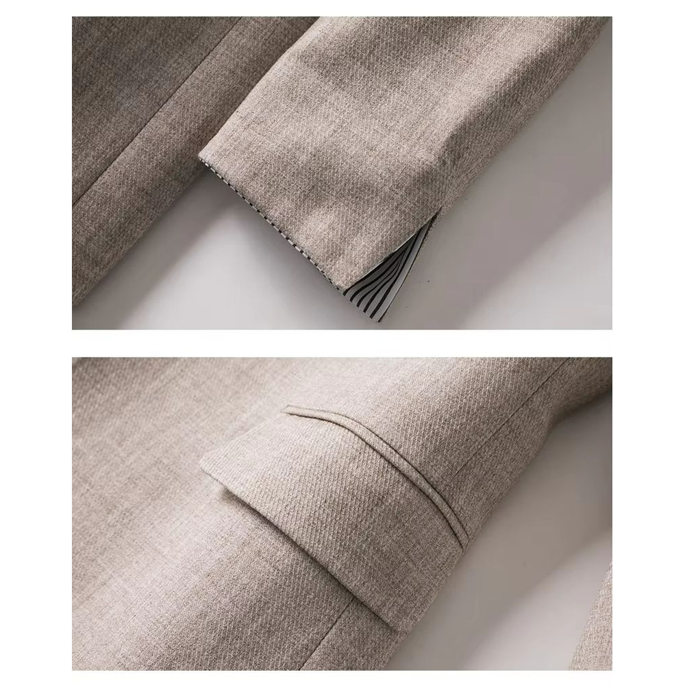 Womens Plaid Blazer Elegant Office Suit Coat For Work Casual Wear 5