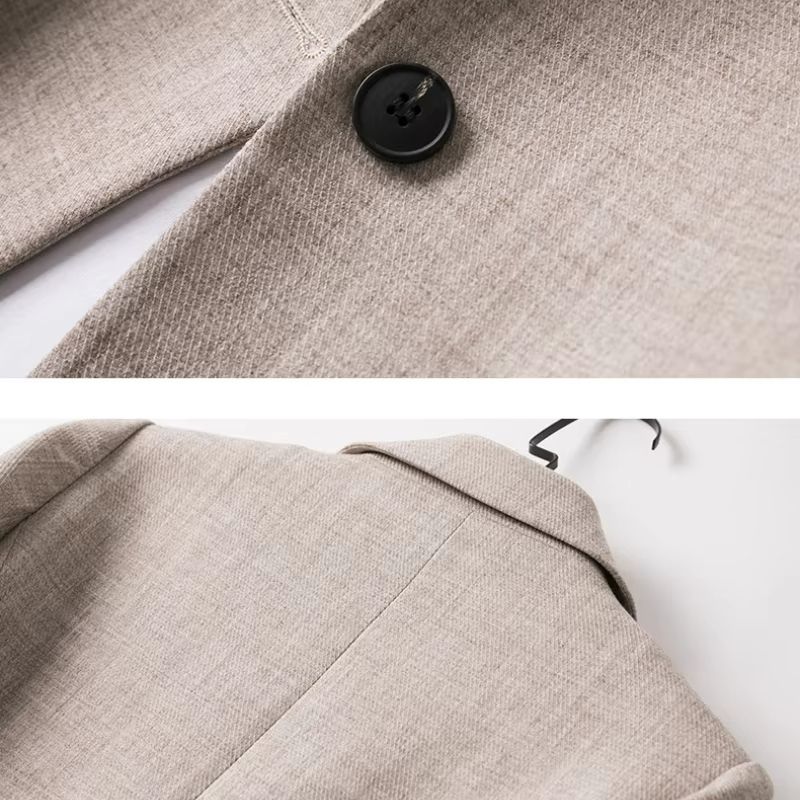 Womens Plaid Blazer Elegant Office Suit Coat For Work Casual Wear 6