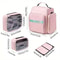 Large Travel Makeup Bag Organizer With Removable Cosmetic Cases Jewelry Roll 2